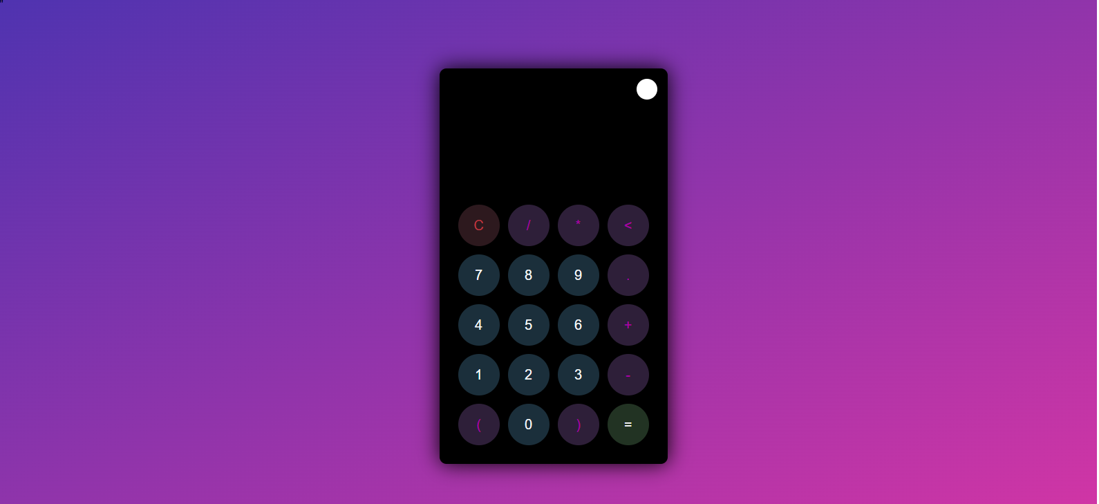 Basic calculator web app